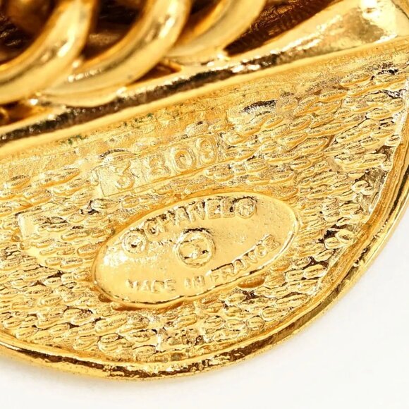 CHANEL 31 RUE CAMBON PARIS Coin Choker Necklace 16" Gold Tone #26244 - Picture 12 of 16